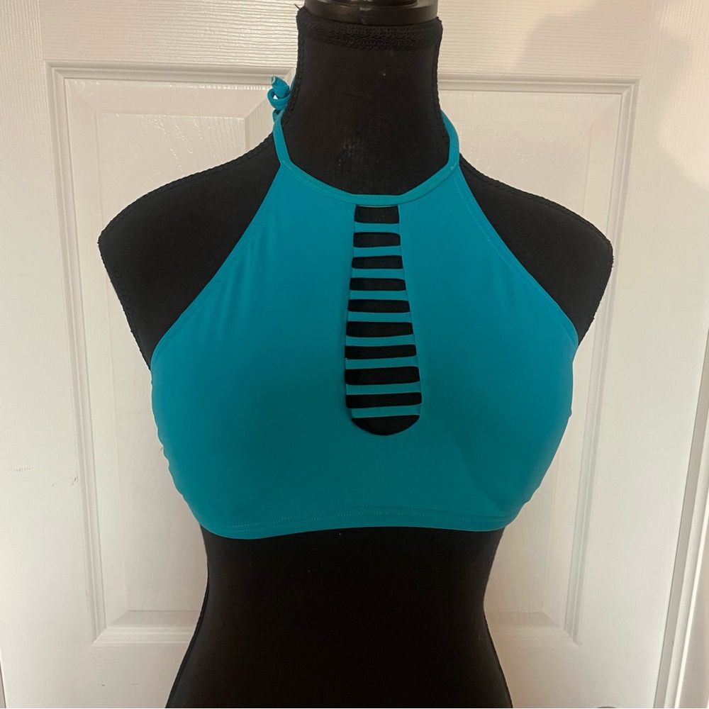 La Vie En Rose Blue Bikini with Strappy Back